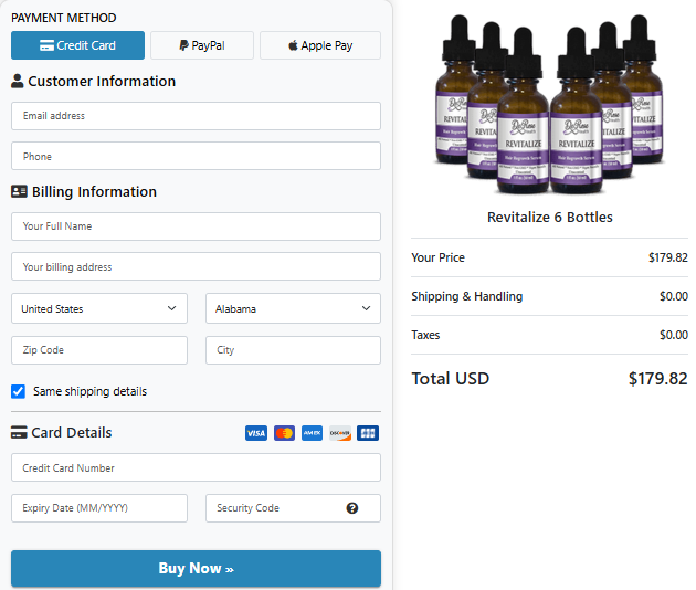 revitalize-order-page